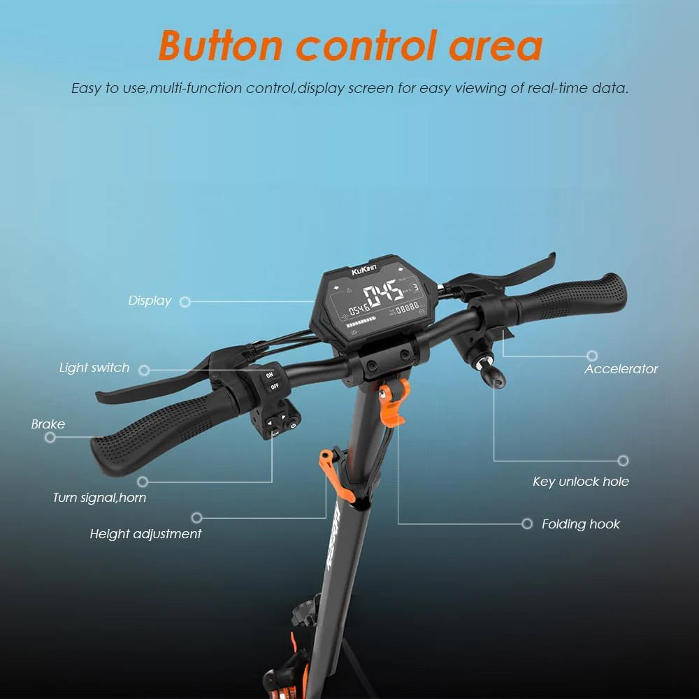Kugoo Kirin G2 Pro Electric Scooter with Adjustable Seat | 48V 15Ah Battery | 600W Motor