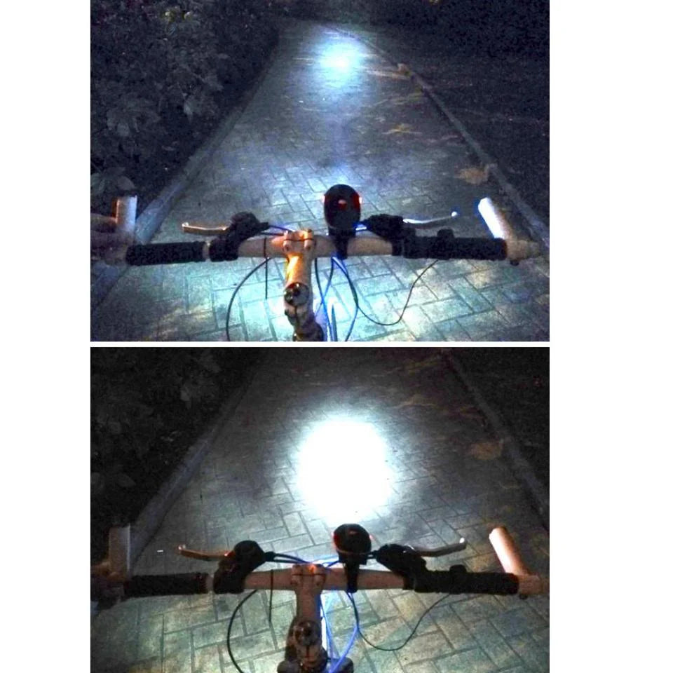 LED Scooter & Bicycle Headlight with Super Horn | Water-Resistant E-Scooter Lamp